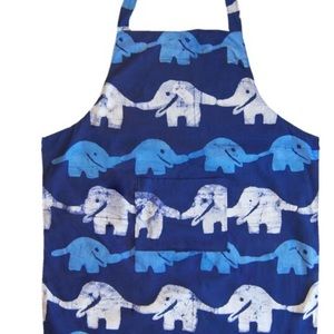 Global Mamas Fair Trade  Blue Elephant Apron